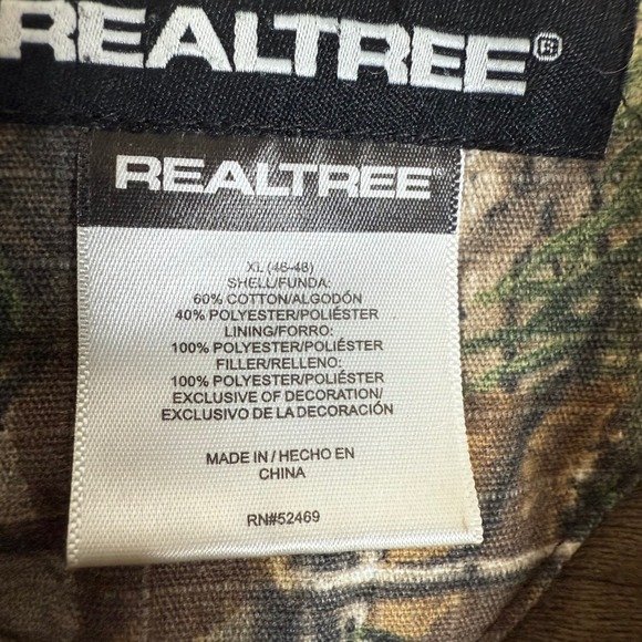 Realtree Xtra Camo Hunting Jacket Outdoor Coat Full Zip Hooded Mens XL (46-48) - Picture 10 of 16